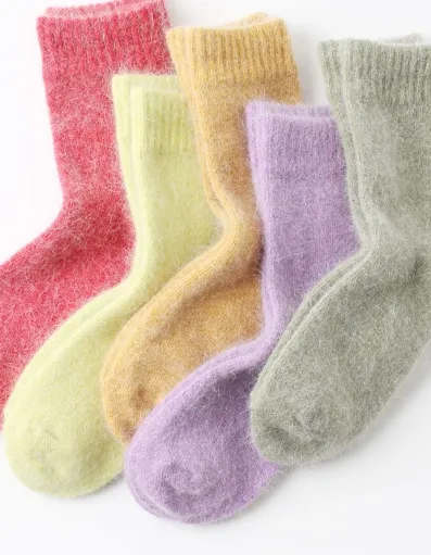 Mustard Wool Socks
