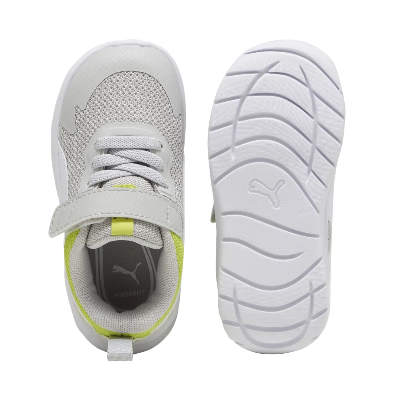 Puma children's sneakers shoe Elolve Run Mesch 386240-10 grey-white