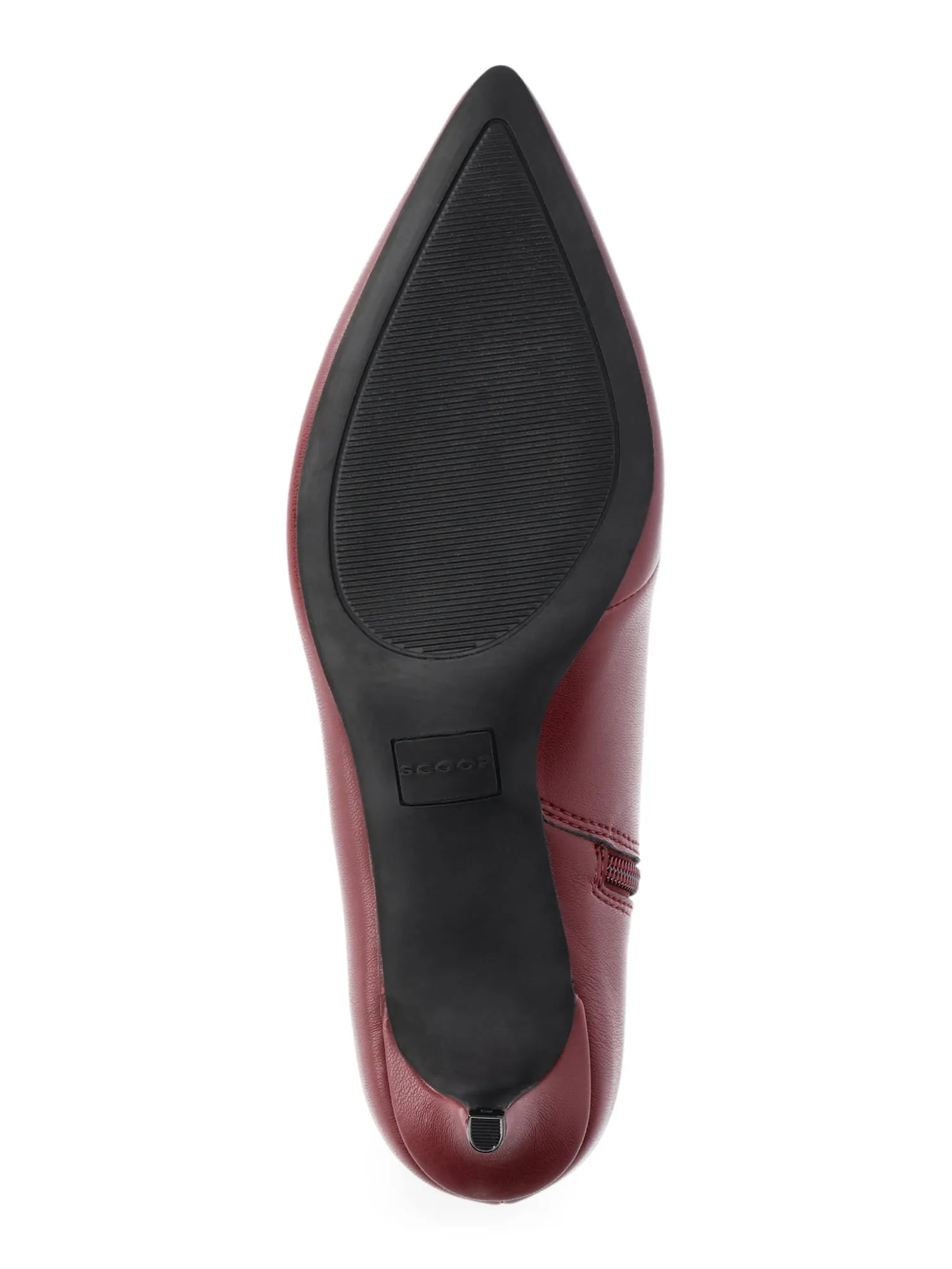 Scoop Women's Faux Leather Kitten Heel Ankle Boots