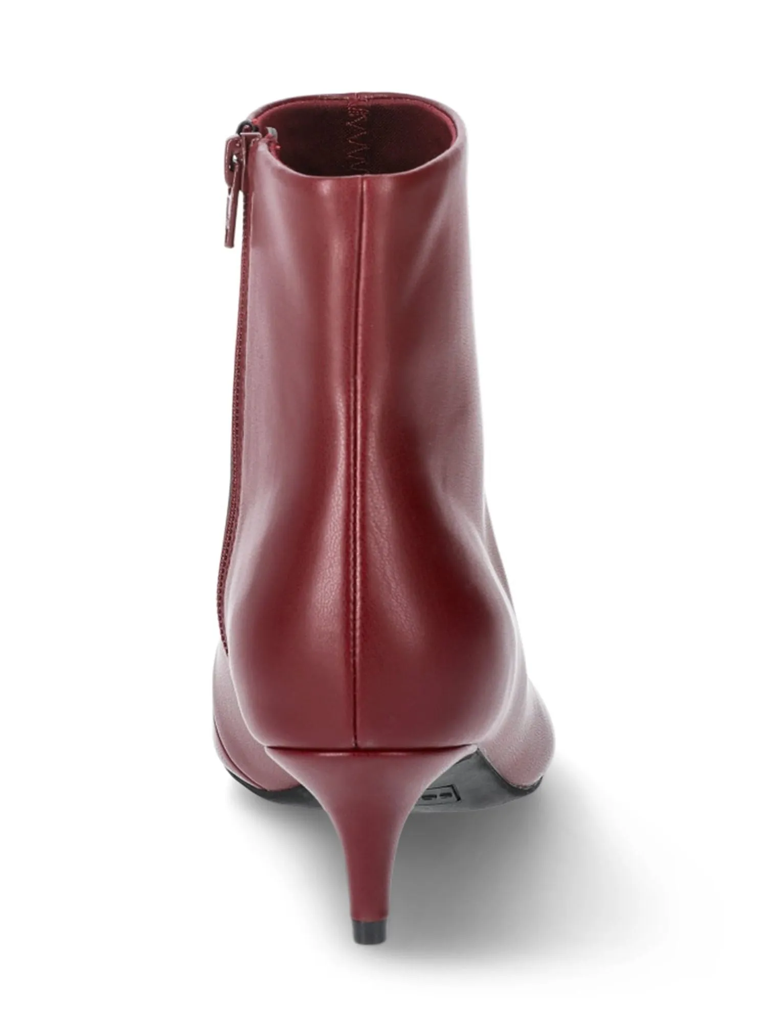 Scoop Women's Faux Leather Kitten Heel Ankle Boots