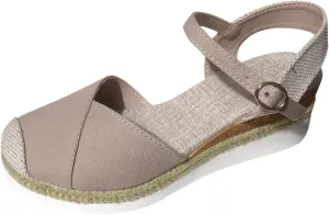 Temperament Wedge Shoes for Women Closed Toe Wedge Sandals Comfortable Dressy Slim Sandals for Women Men's