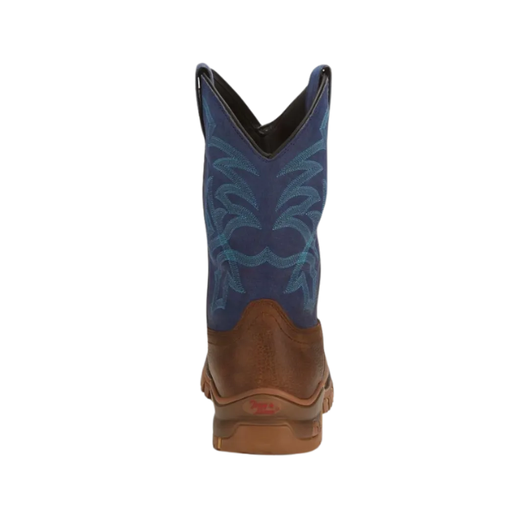 Tony Lama Men's Blue Steel Toe Waterproof Work Boots