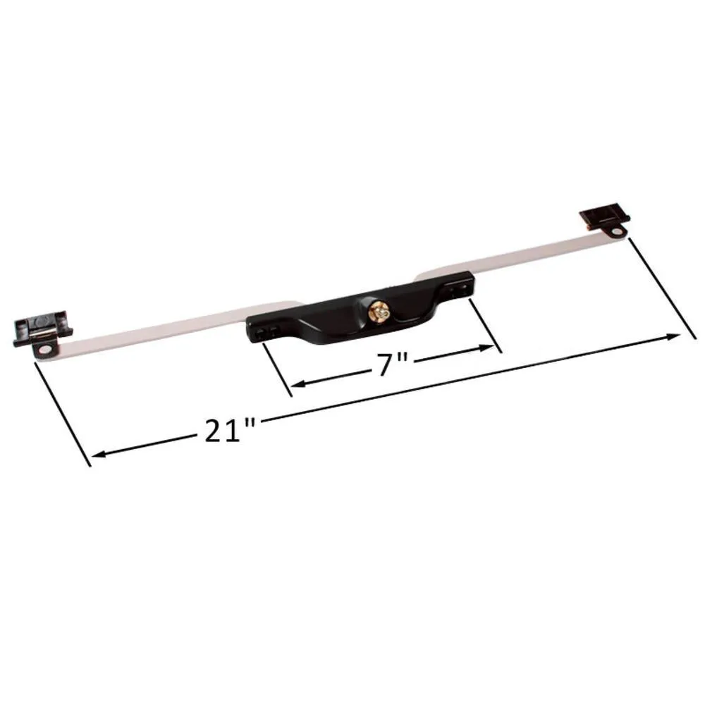 Truth Hardware Front Mount 20-1/4" Pivot Shoe Roto Awning Window Operator - Black
