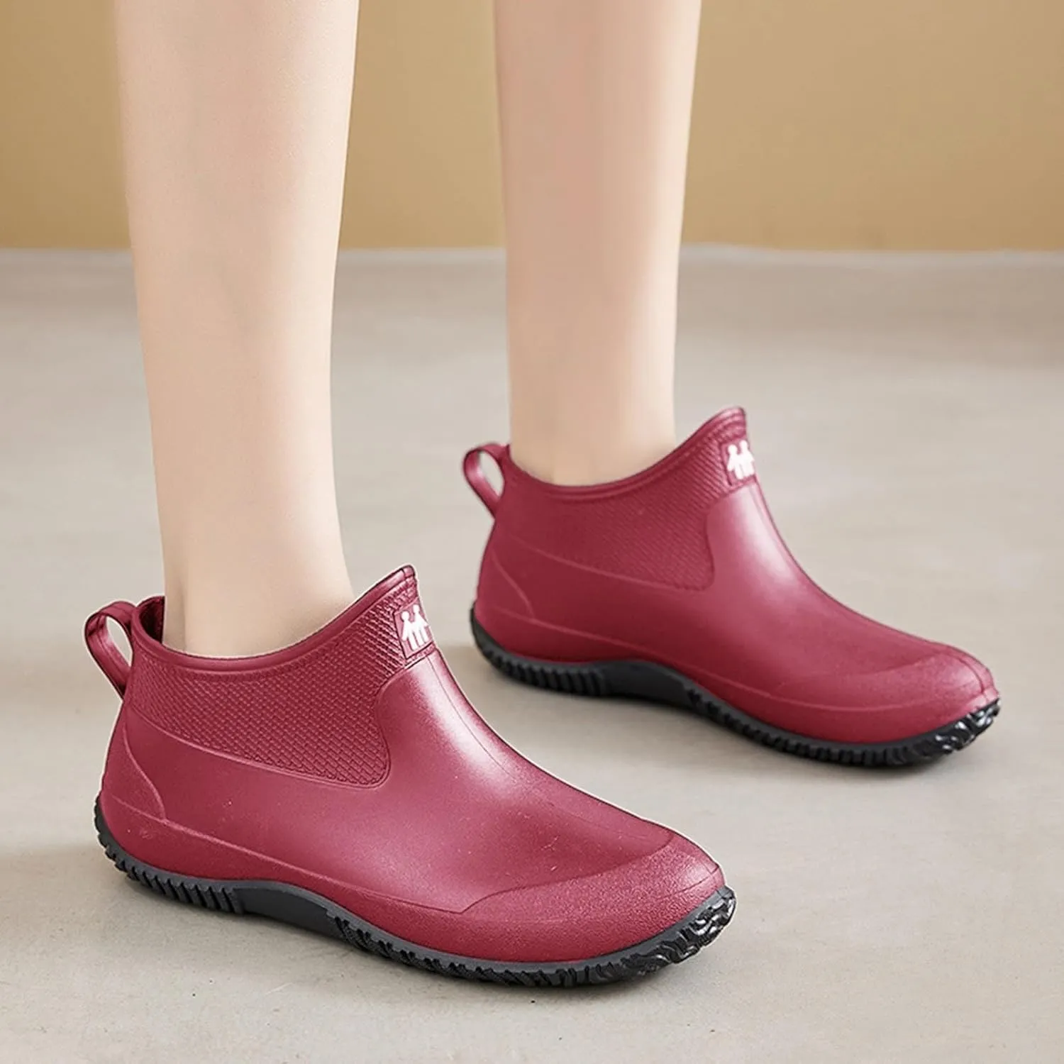 Waterproof Rain Boots Women Mens Grounded Footwear Chunky Ankle Booties Dress Barefoot Shoes Women's Mid Calf Rain Boots Printed Waterproof Womens Chelsea Boots