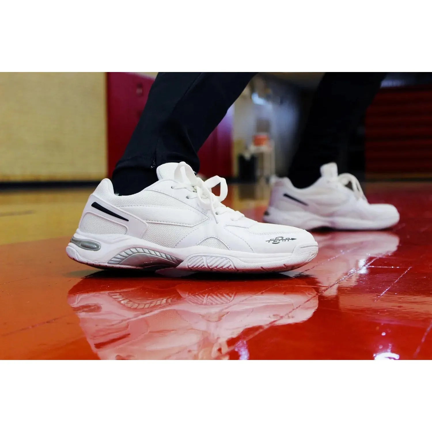 White High Arch Firm Support Walking Shoes
