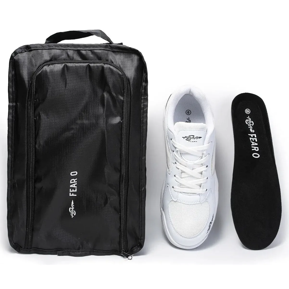 White High Arch Firm Support Walking Shoes