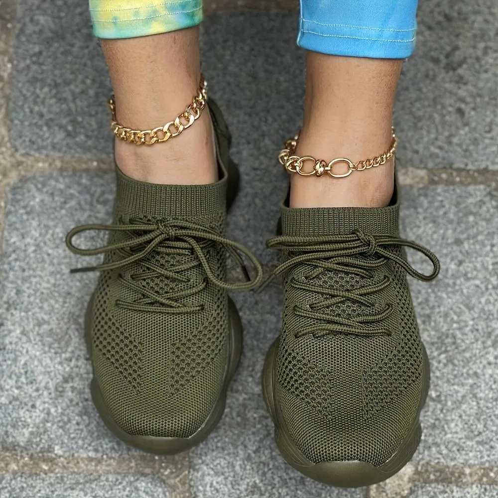 Women's Breathable Knit Sneakers
