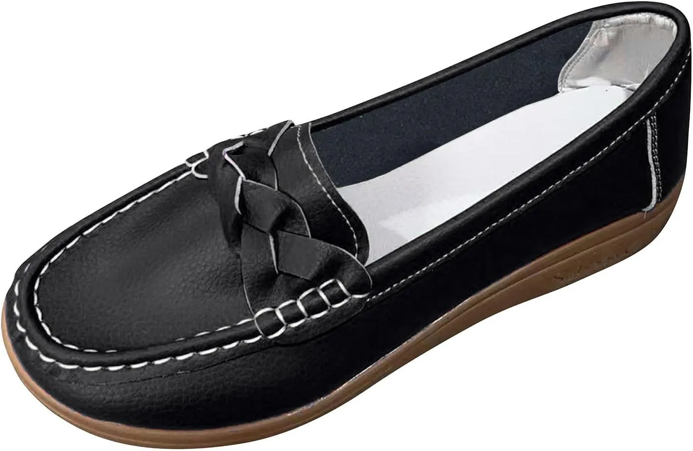 Women's Casual Slip On Shoes Breathable Lightweight Flat Comfortable Loafers for Daily Walking Work and Travel