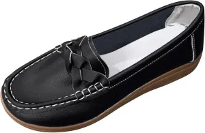 Women's Casual Slip On Shoes Breathable Lightweight Flat Comfortable Loafers for Daily Walking Work and Travel