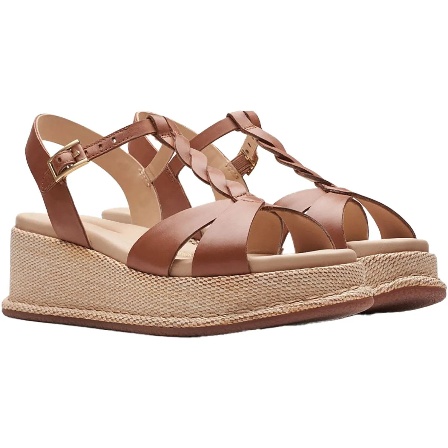 Women's Clarks Kimmei Twist Tan Leather