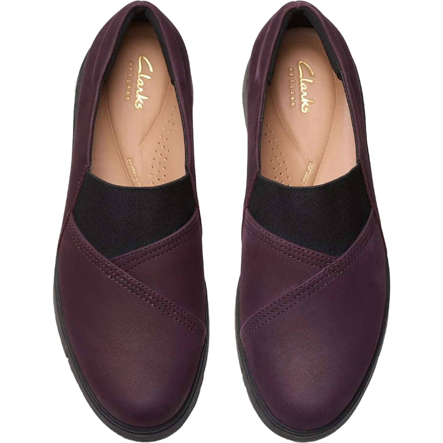 Women's Clarks Loriini West Plum Nubuck