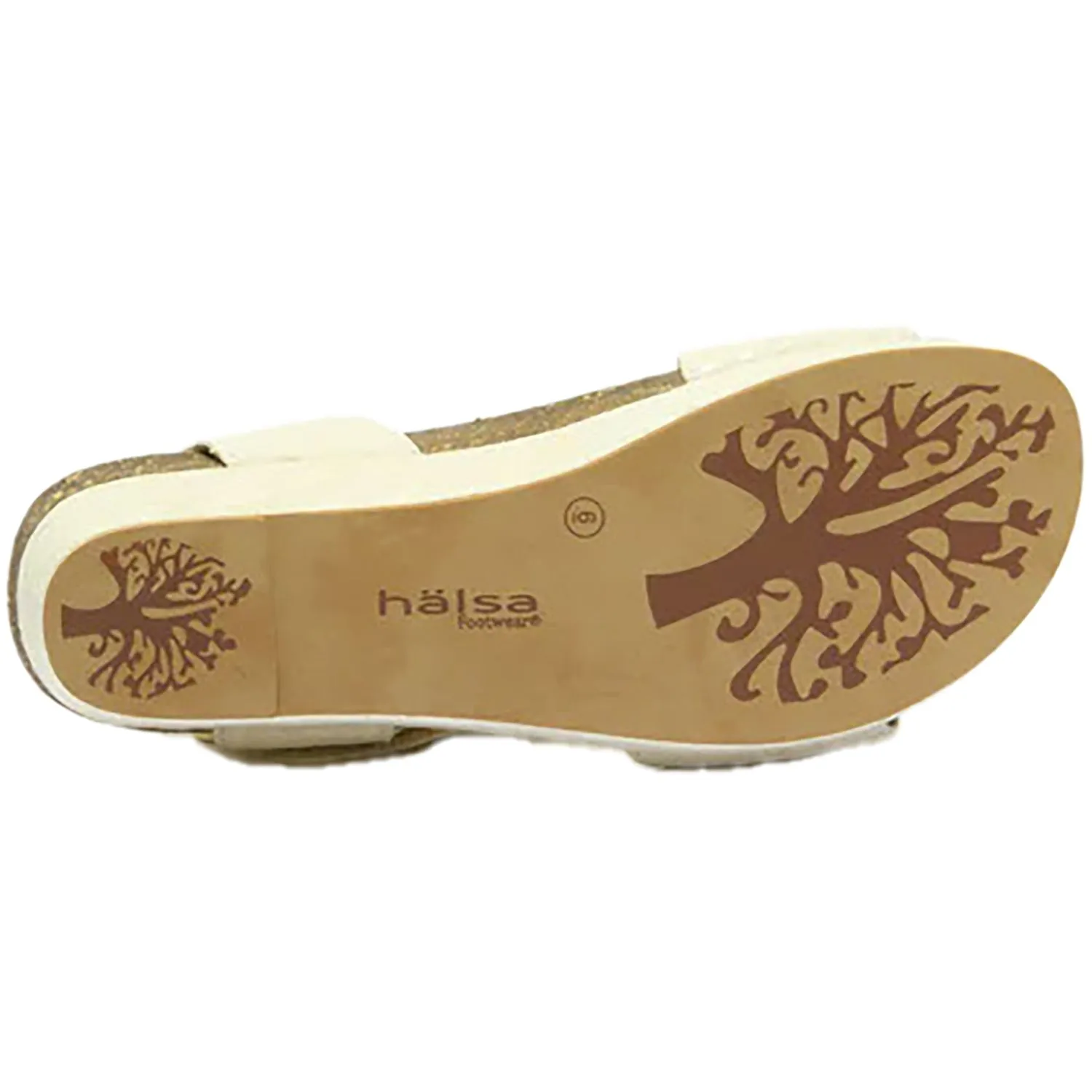 Women's Halsa Giselle Ivory/Metallic Flower Leather