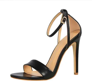 Women's Heeled Sandals Stilettos Open Shallow Mouthed Pointed Ankle Strap Heels Sexy Comfort Strappy Dress Shoes Wedding Bridal Pumps Sandals