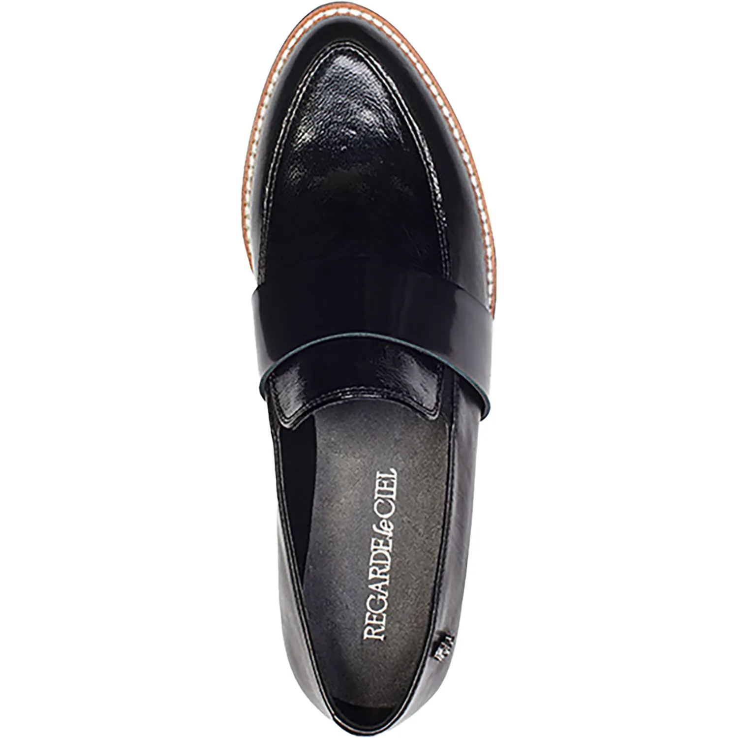 Women's Regarde Le Ciel Maisha-01 Black Pat/Black Smooth Leather
