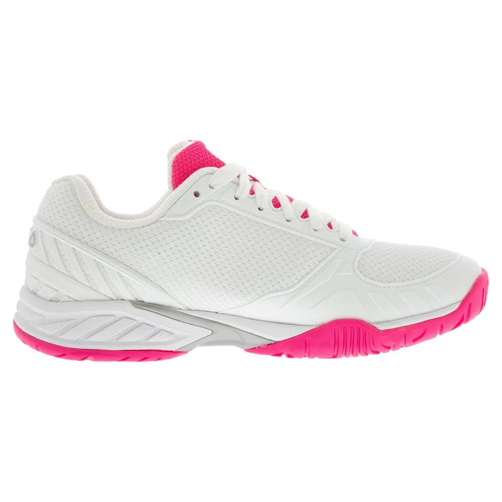 Women's Volley Zone Pickleball Shoes White and Knockout Pink