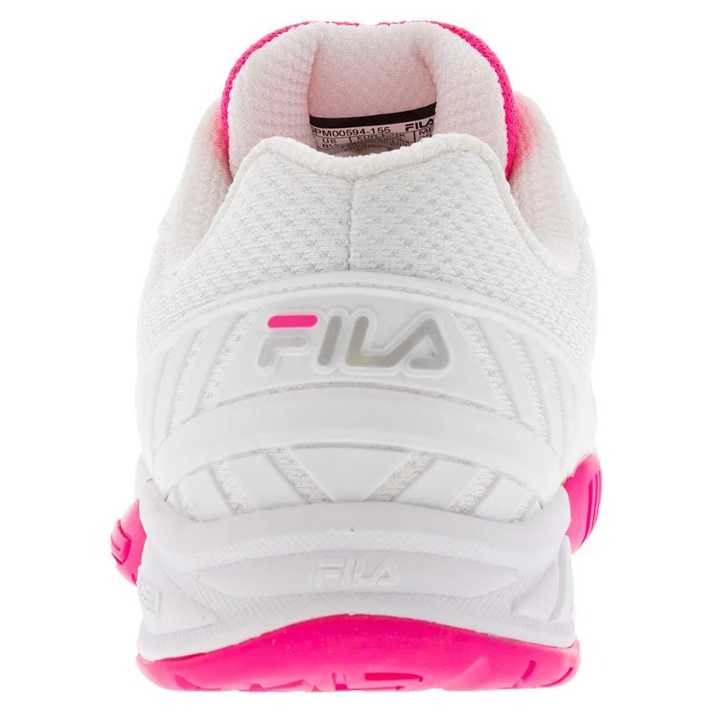 Women's Volley Zone Pickleball Shoes White and Knockout Pink