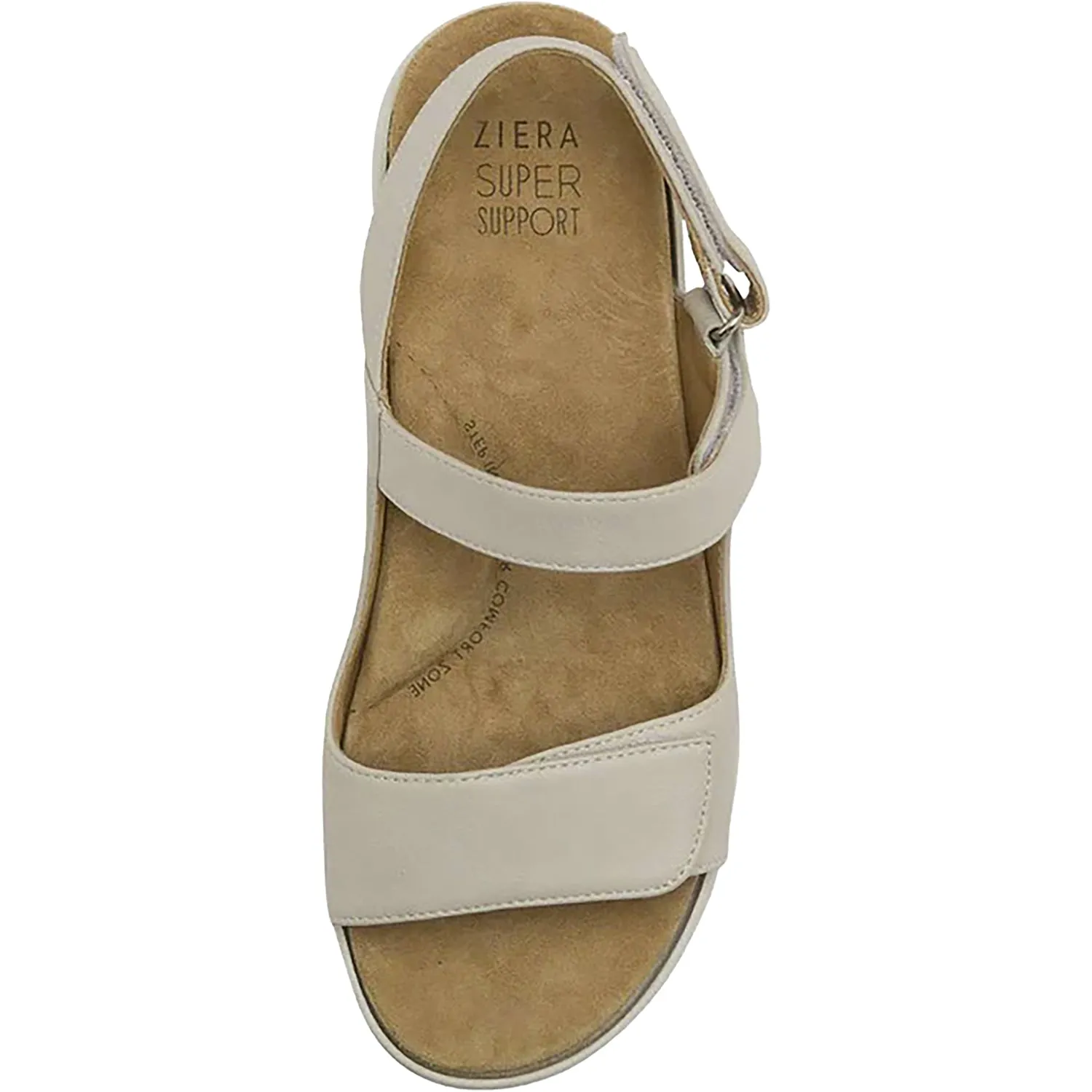 Women's Ziera Benji Stone/White Leather