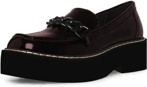 YDN Women Thick Platform Penny Loafers Round Toe Chunky Low Heel Pumps Chain Slip on Outdoor Walking Shoes Size 4-15 US
